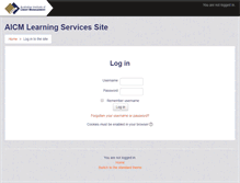 Tablet Screenshot of elearning.aicm.com.au
